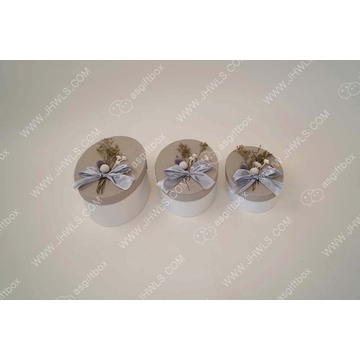 Butterfly-knot Decorated Light Gray Jewelry Box