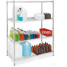 Adjustable Chrome Metal Wire Hospital Pharmacy Shelving