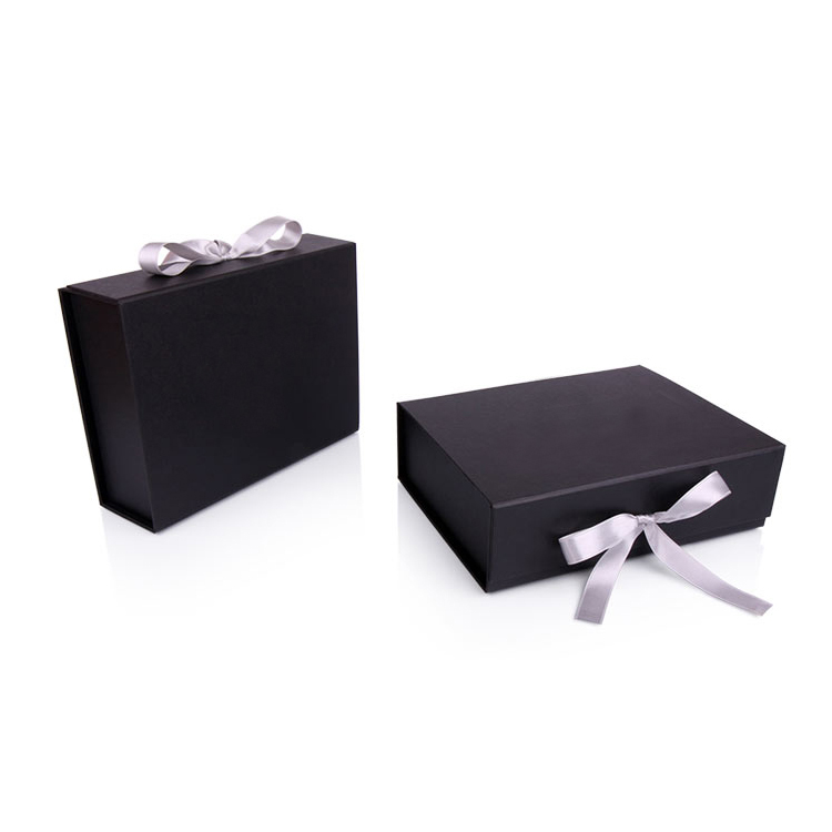 Luxury Black Presentation Folding Wedding Dress Gift Box