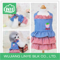 Lovely Designer Dog Clothes Plaid falso dos piezas verano ropa para perros vestido de chaleco