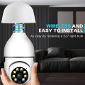 Home Security Night Vision Cctv Led Surveillance Ptz 360 Lamp Holder E27 Network Smart Bulb Wifi Camera