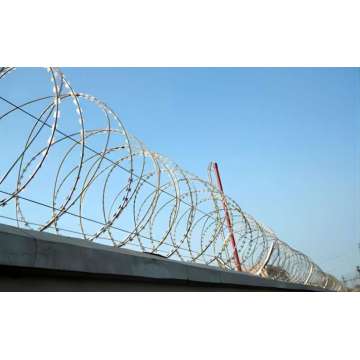 Galvanized Secure Razor Wire Fence