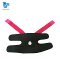 Rodillera ajustable de neopreno rosa impermeable para artritis