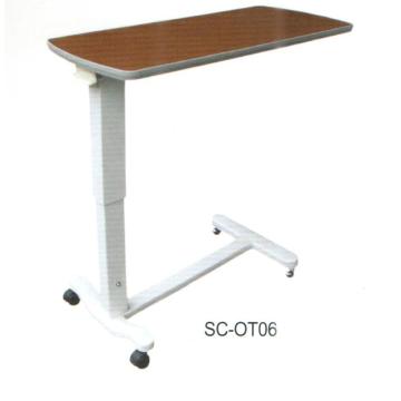 Mobile dining table for hospital patients