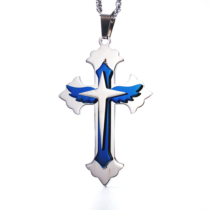 High Polish Custom Colorful Cross Pendant Jordan Pendant