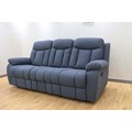 Sofa tissu 3 places avec fauteuils inclinables