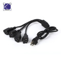 1 to 4 power extension cord splitter cable