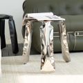 Modern Gold Stainless Steel Plopp Stool Living Room Stool Dining Cafe Chair Luxury for Apartment