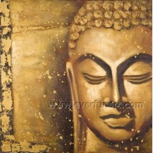 Wand Kunst Dekorative Buddhismus Artwork Ölgemälde (BU-027)