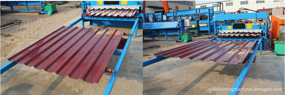 Double Layer for Glazed and Trapezoidal Roof Tile Machine