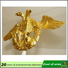 Gold Eagle Form Metall Emblem