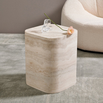 Гостиная натуральная каменная боковая столик домашняя мебель