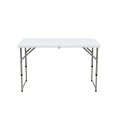 Mesa plegable de doble pliegue ajustable con flash