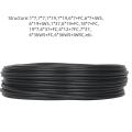 Black PVC coated stainless steel wire rope