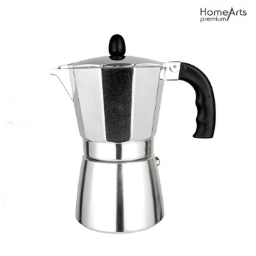 Moka Pot Kaffee Express Espressokocher Herdplatte Aluminium Kaffeekanne