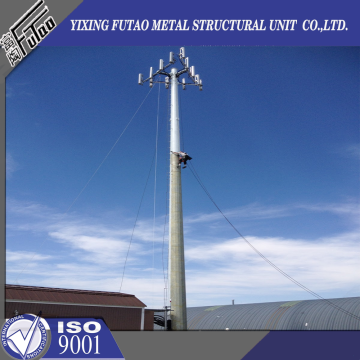 30M Monopole Towers With Galvanized Slip Joint