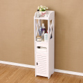 PVC Bathroom Storage Corner Floor Cabinet