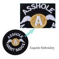 Patch d&#39;emblème de broderie Velcro personnalisé avec support de fixation