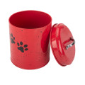 Red pet accessory pet food container