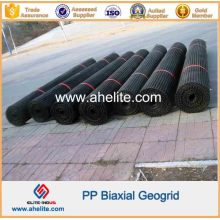 Geobrule biaxial de polipropileno PP para estabilización de terraplenes