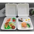 Microwave Safe Biodegradable 8*3 Inch Burger Box Clamshell