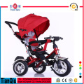 Triciclo com triciclo para crianças com três rodas com canopy