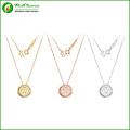 Conception simple bouton pendentif en acier inoxydable