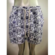 Vintage print men's beach short