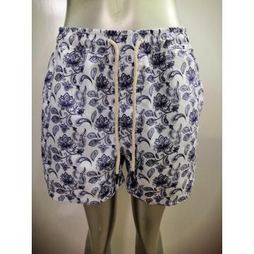 Vintage print men's beach short