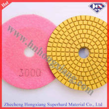 Factory Direct Sale 4" 100mm Diamond Flexible Wet Polishing Pads