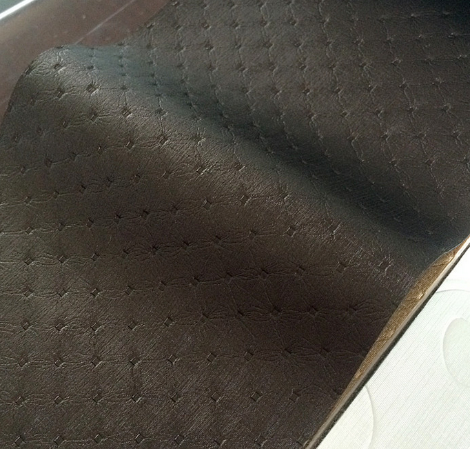 Faux Leather and Fabric Sofa