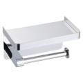 Chrome Polished Tissue Paper Holder With Shelf