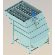 High efficiency inclined plate clarifier