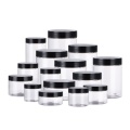 high quality 30ml 50ml 100ml 120ml 150ml thick wall plastic pet cosmetic cream jar with screw lid