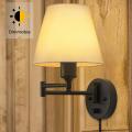 Lumière de mur de lampe murale du bras swing dimmable