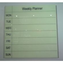 Glass Week Planner Writing Borad