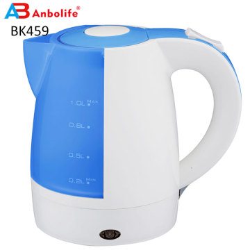 Bouteille électrique en plastique 1.7L 220V plus chaud bouilloire électrique LED fabricant bouilloire électrique moderne