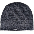 Printed flower plush thickening leisure crease flat-topped head beanie cap