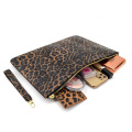 Luxus trendy Leopardenkupplung mit Riemenabendtasche