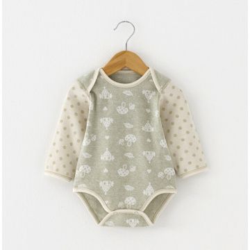 Jacquard Bio Baumwoll Baby Spielanzug für Sommer