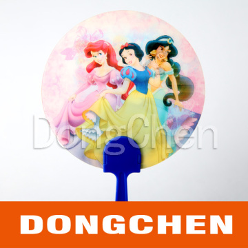 Girls Loved Beautiful Cartoon Round 3D Lenticular Image Fan