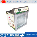 Small Glass Door Freezer Front Open Mini Display Freezer for Supermarket and Convenient Store