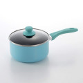 Blue Aluminum Non-Stick Hight Saucepan