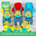 Plush Hoodies Dog Clothes , Minions Dog Clothing