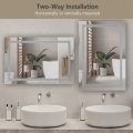 LED Bathroom Mirror Wall Mounted Vanity Makeup Mirror