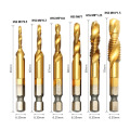 HSS Combination Drill and Taps Set for Drilling