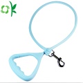 Collar de silicona para mascotas de entrenamiento de perros con cuerda