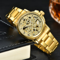 custom face bling bling mechanical lady wrist watch