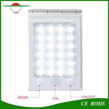 Mise à jour Nouveau capteur de mouvement 24LED PIR Lampe murale solaire Lampe de jardin solaire à haute résistance à l&#39;eau étanche IP65 haute lumière Lumen 288lm à l&#39;extérieur