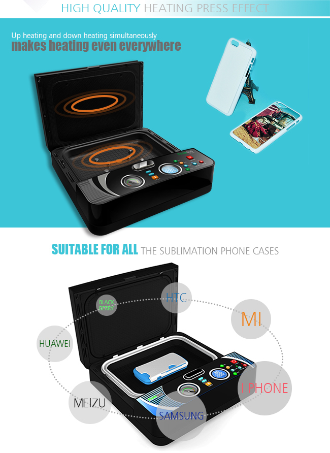 Mini 3D Sublimation Vacuum Phone Case Printing Machine